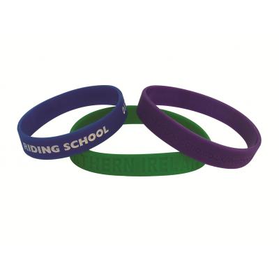 Image of Embossed Silicone Wristbands