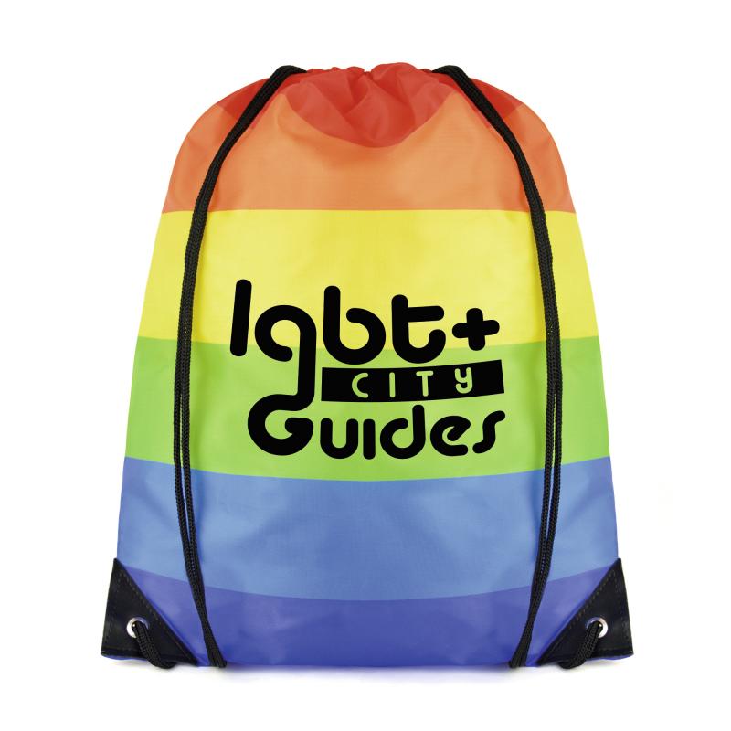 Image of Rainbow Pegasus Drawstring Bag