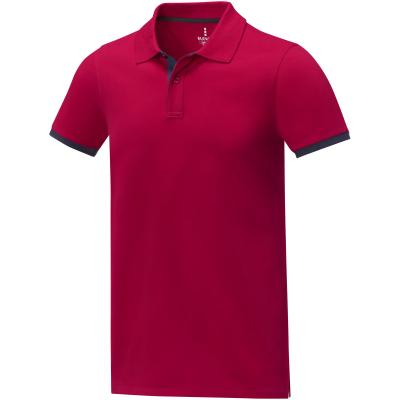 Image of Morgan short sleeve men's duotone polo